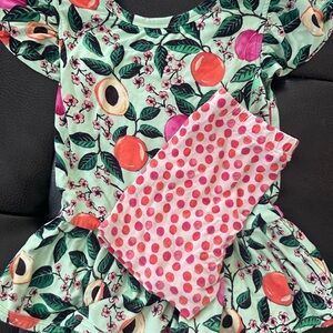 Muse Threads peplum top and shorts